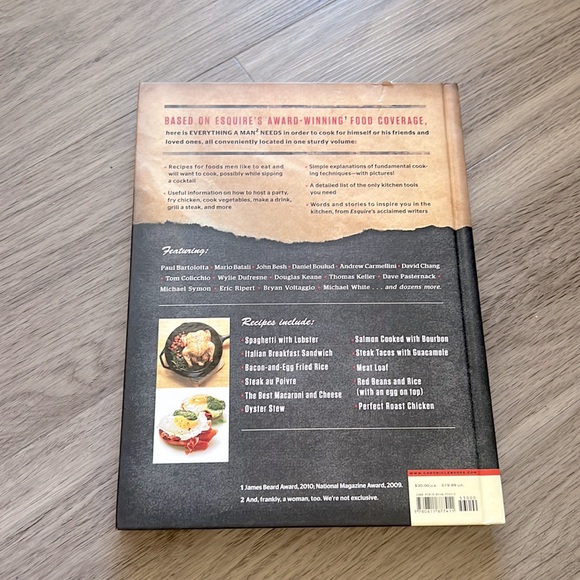 Esquire Eat Like a Man Cookbook. Gently Used. - Picture 2 of 2